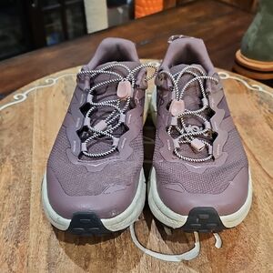 Hoka One One Women's Athletic Shoes in Purple and Cream